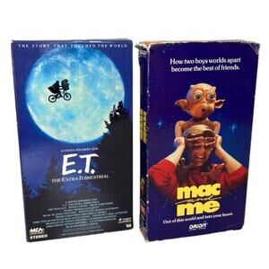 E.T. And Mac And Me VHS Bundle